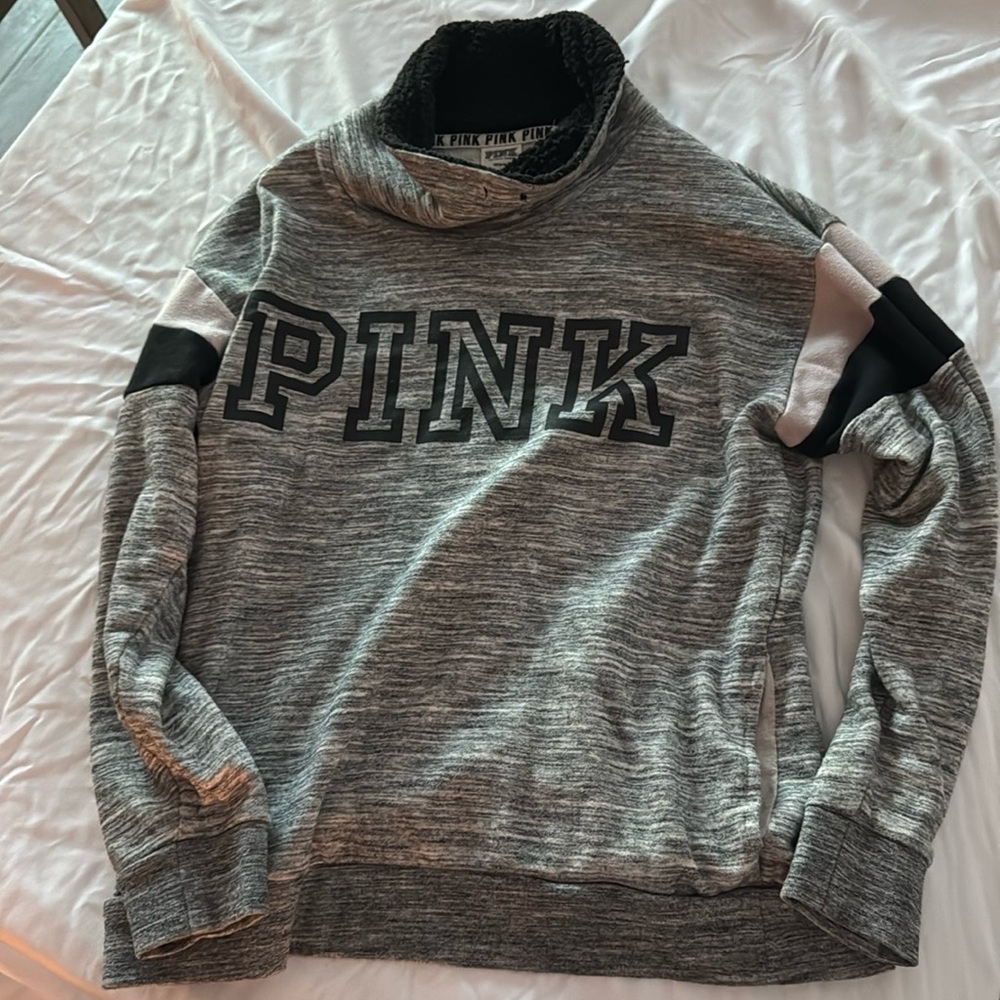 Gray pink sweatshirt